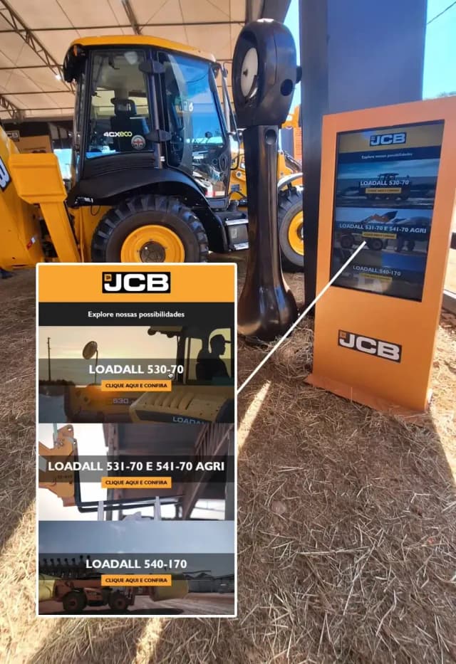 Conteúdo Interativo — JCB (Agrishow 2024)