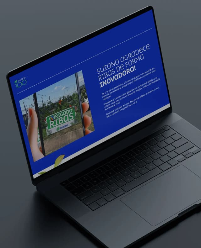 Site, Vídeos e Social Media — Lançamento Suzano