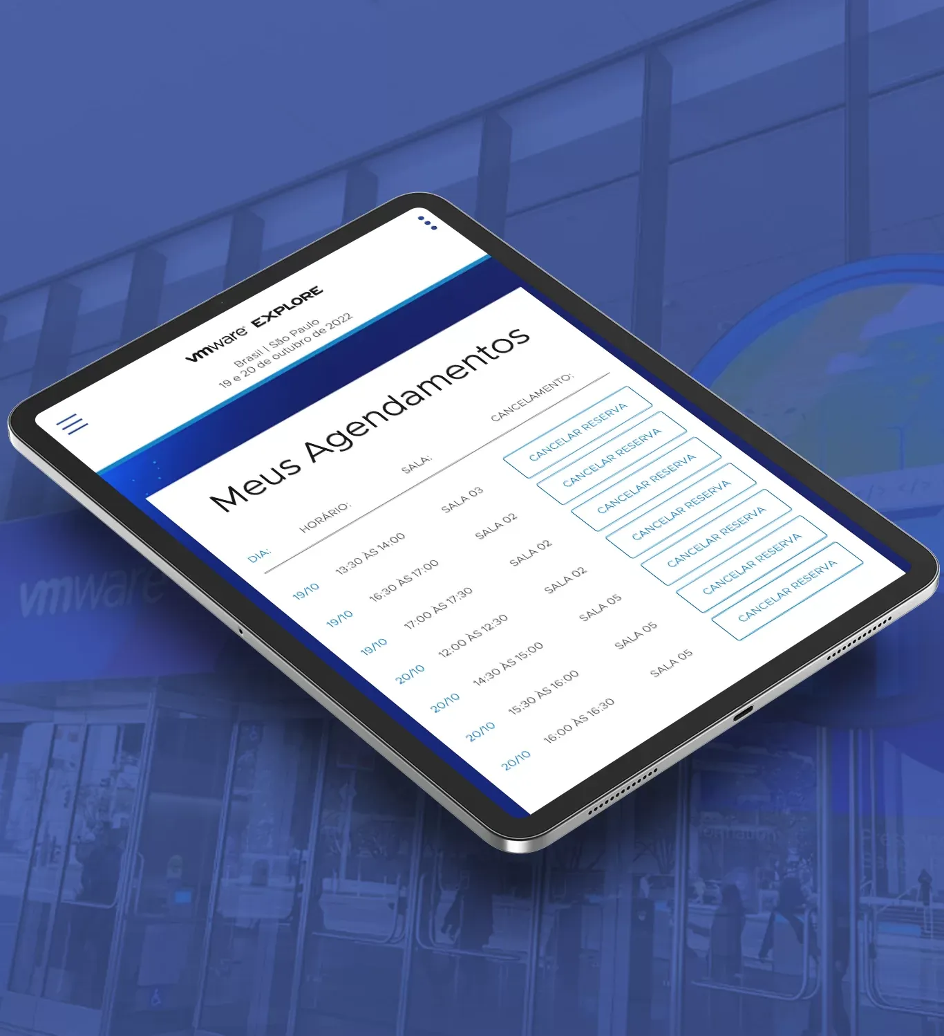 Plataforma de Agendamento (Salas de Reunião) — VMware