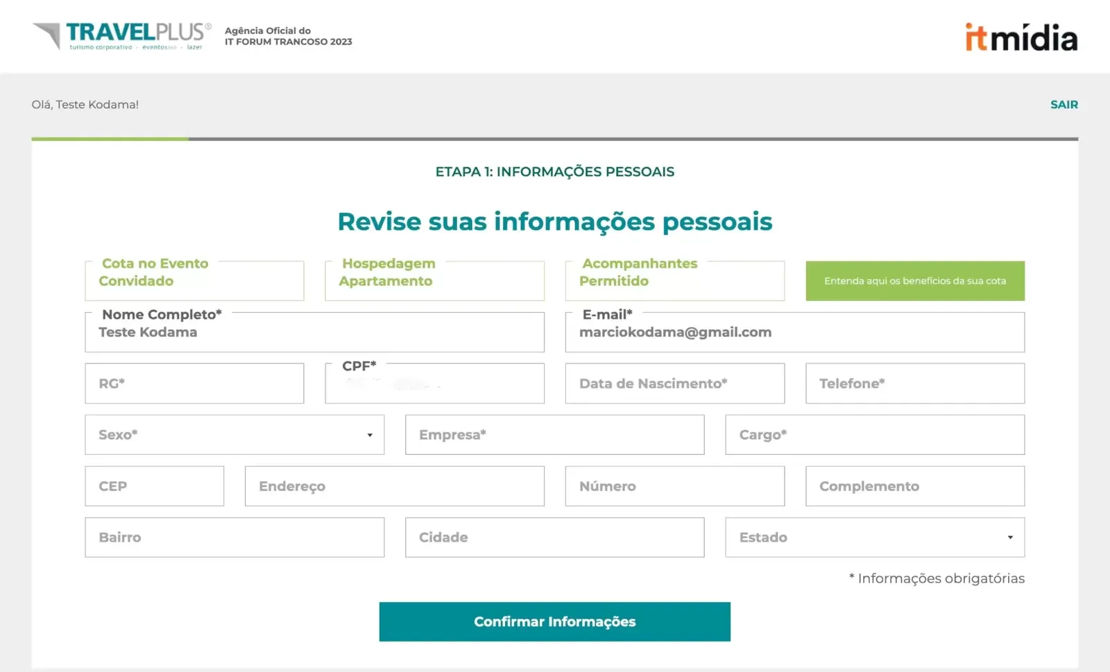 RSVP and Logistics Platform — IT Fórum 2023