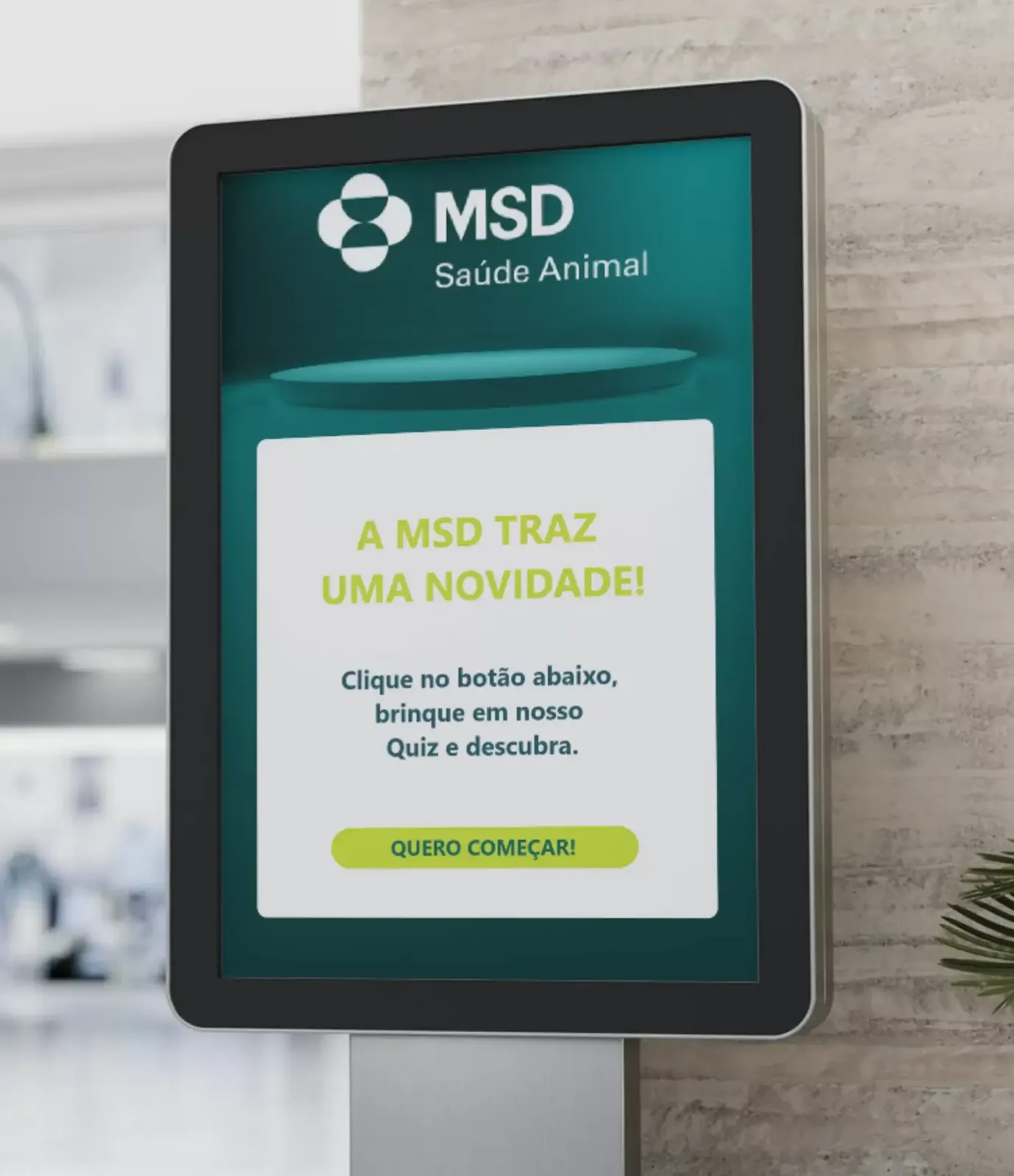 Quiz Interativo para Totem — MSD Saúde Animal
