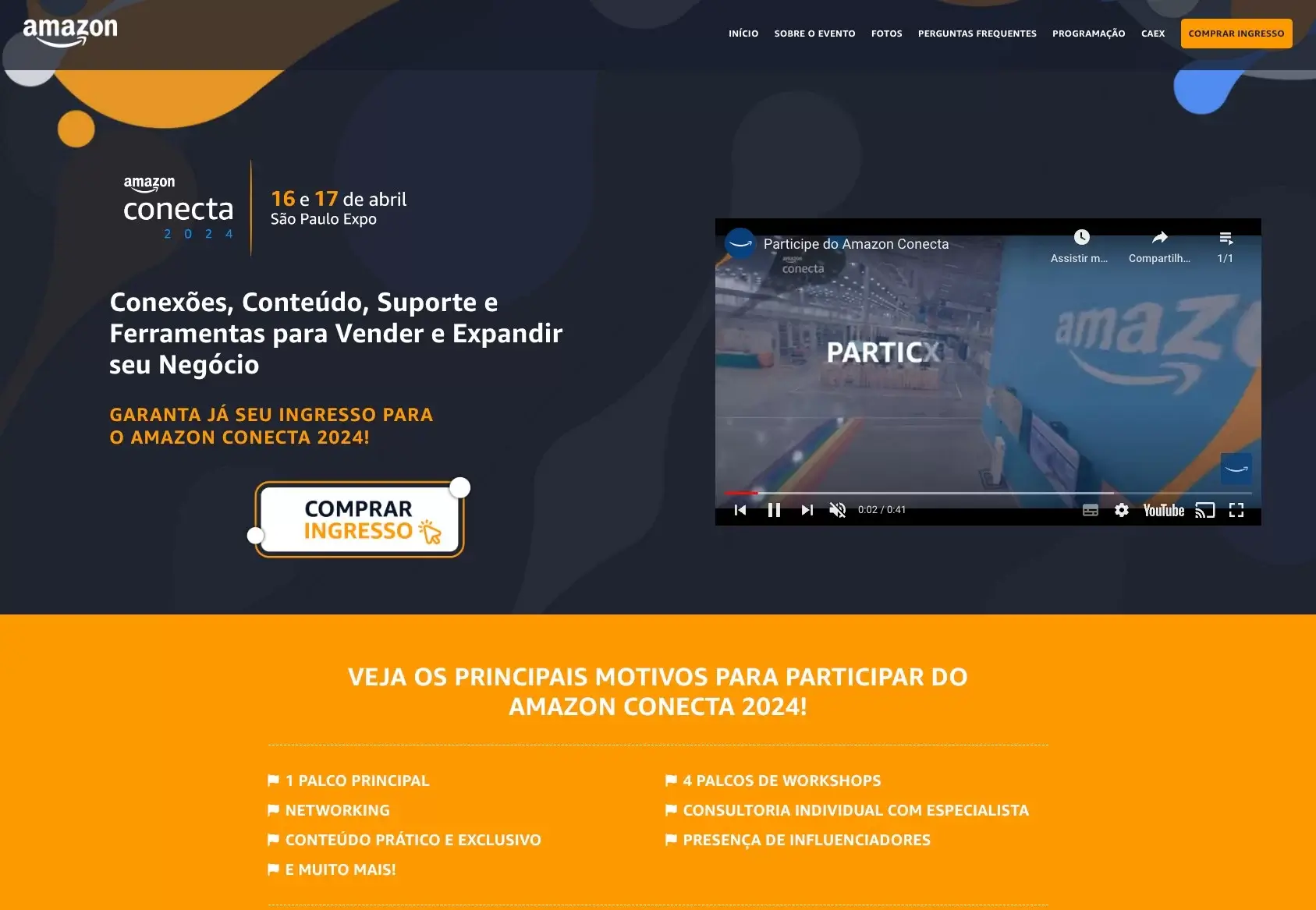 Site de Evento — Amazon Conecta 2024