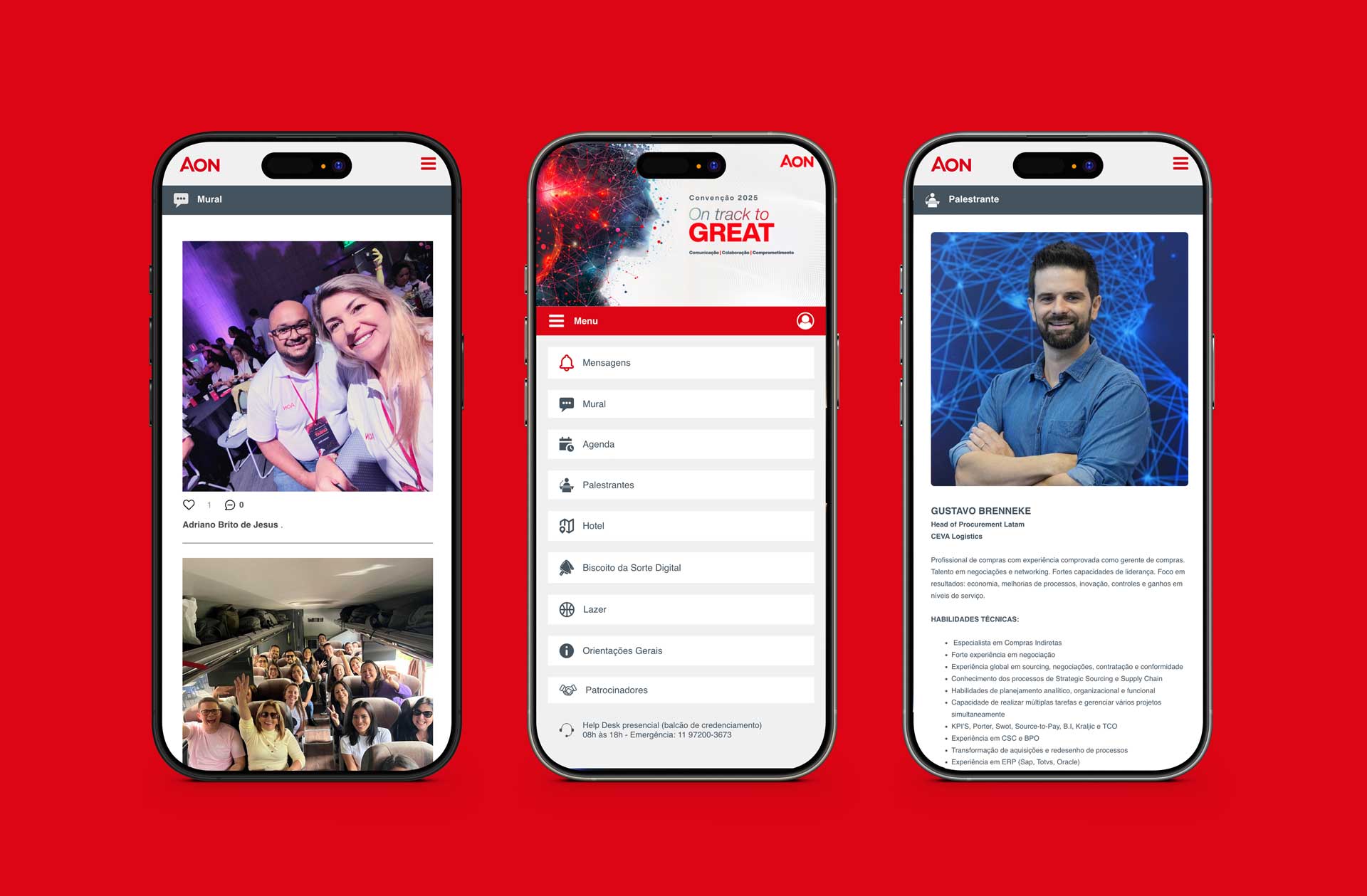 Event WebApp — Aon Convention 2025