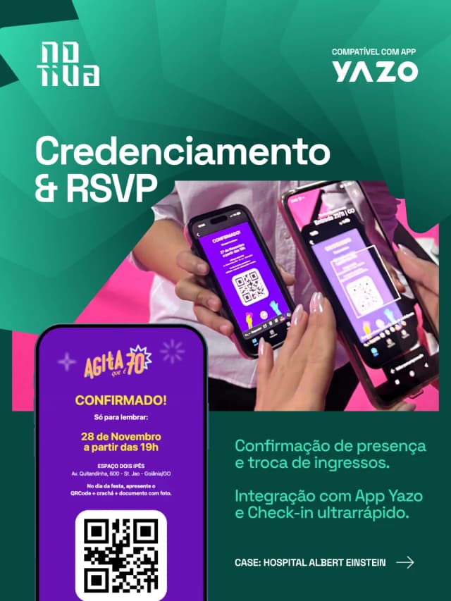 Credenciamento e RSVP — Einstein "Agita 70"