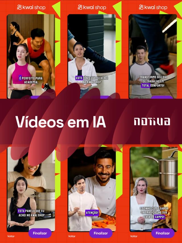 Vídeos em IA Generativa - Conteúdo Interativo Kwai Shop