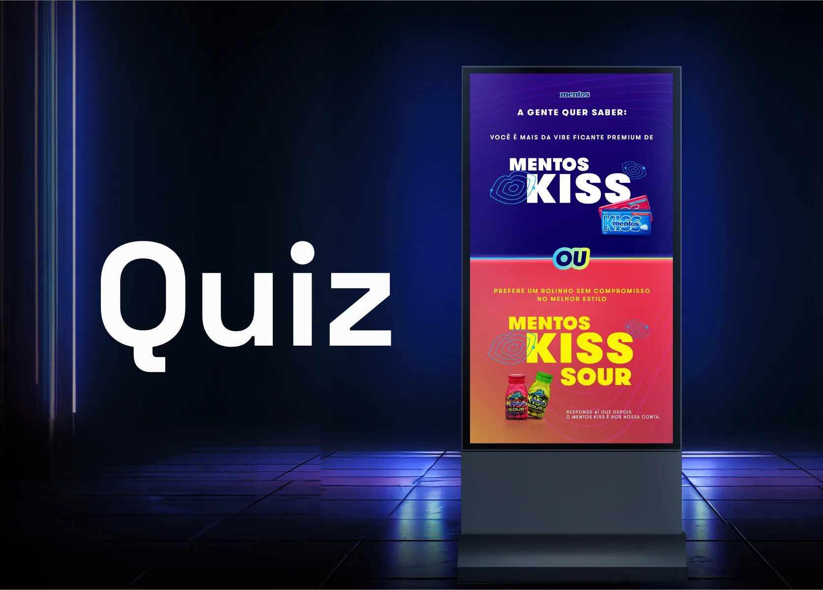 Quiz Interativo - Mentos Kisstionário